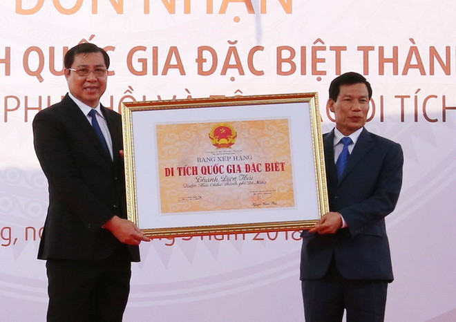 Đà Nẵng đón nhận bằng di tích quốc gia đặc biệt Thành Điện Hải ảnh 2