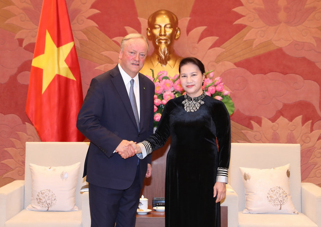 Chủ tịch Quốc hội Nguyễn Thị Kim Ngân tiếp Chủ tịch Deloitte Toàn cầu ảnh 1