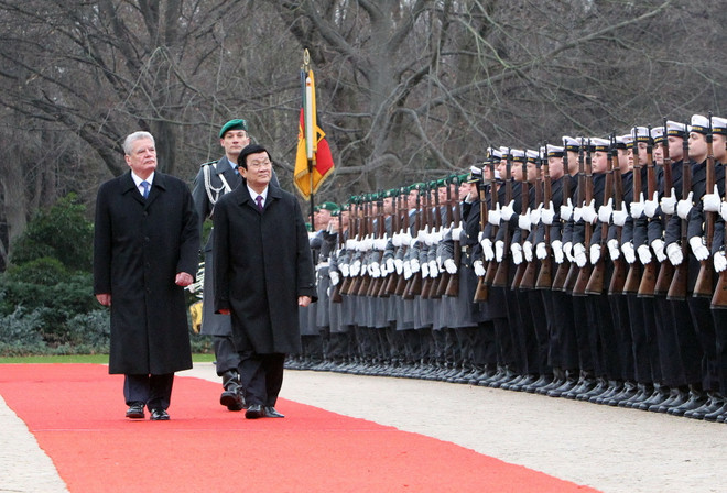 Chủ tịch nước Trương Tấn Sang hội đàm với Tổng thống Đức J.Gauck ảnh 1