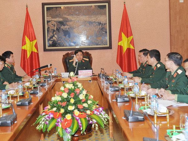 [Video] Điện đàm trực tiếp Bộ trưởng quốc phòng Việt Nam-Trung Quốc ảnh 1