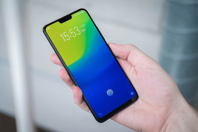Lộ diện mẫu điện thoại có cảm biến vân tay dưới màn hình đầu tiên ảnh 1