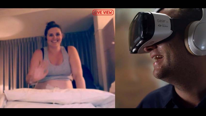 Cha ở xa 4.000km xúc động xem con chào đời qua kính thực tế ảo ảnh 1