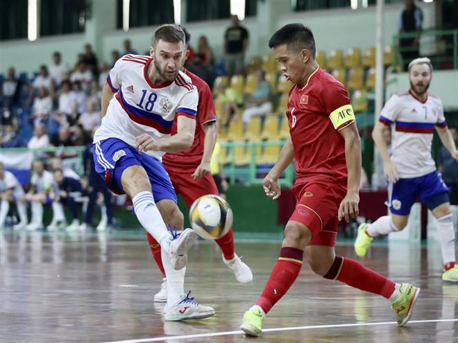 Đội tuyển Futsal Việt Nam xuất sắc cầm hòa Đội tuyển Nga 3-3 ảnh 1