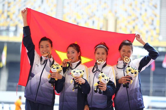 Điền kinh Việt Nam giành HCV 4x100m nữ, phá kỷ lục SEA Games ảnh 3