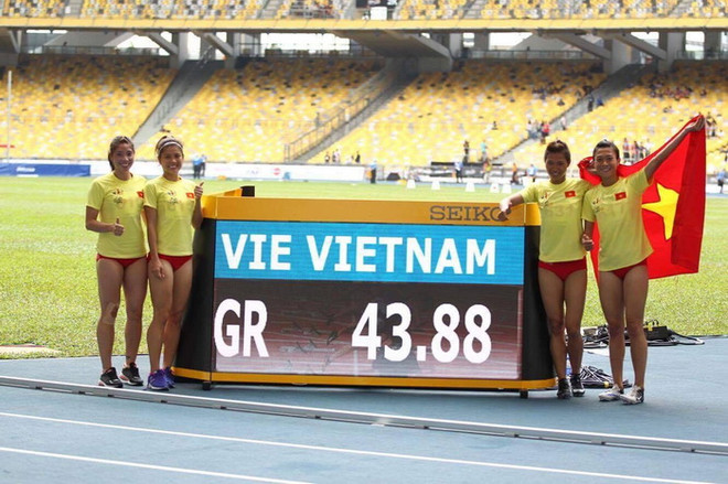 Điền kinh Việt Nam giành HCV 4x100m nữ, phá kỷ lục SEA Games ảnh 2