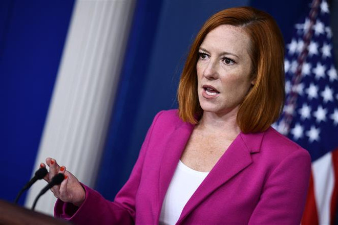 Người phát ngôn Nhà Trắng Jen Psaki. (Ảnh: AFP/TTXVN) Mỹ chuẩn bị cho khả năng đóng cửa chính phủ do hết ngân sách ảnh 1