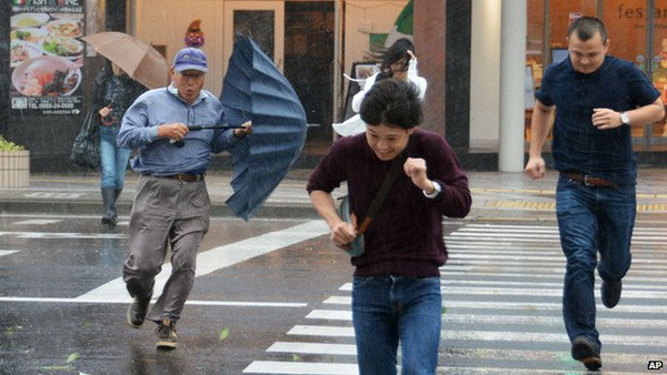 Bão Phanfone hoành hành ở thủ đô Tokyo gây nhiều thiệt hại ảnh 1