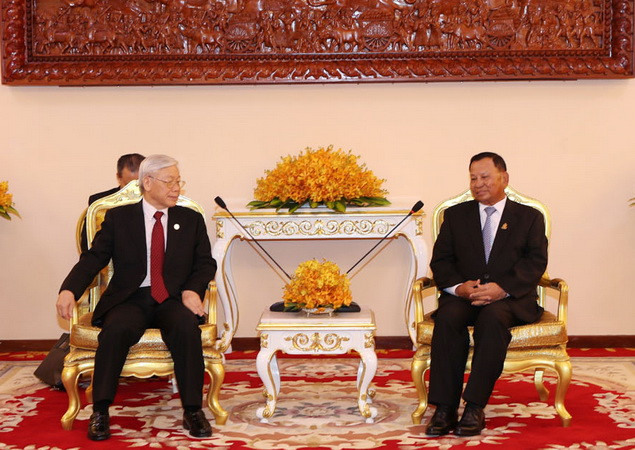 Tổng Bí thư: Việt Nam làm hết sức mình vun đắp quan hệ với Campuchia ảnh 1