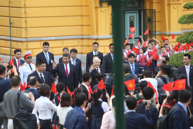 Những hình ảnh về Lễ đón Tổng Bí thư-Chủ tịch Trung Quốc Tập Cận Bình ảnh 4