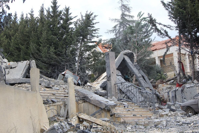 Ngôi nhà bị phá hủy sau cuộc không kích của Israel tại Khiam (Liban), ngày 23/9/2024. (Ảnh: THX/TTXVN) hezbollah-israel 2.jpg