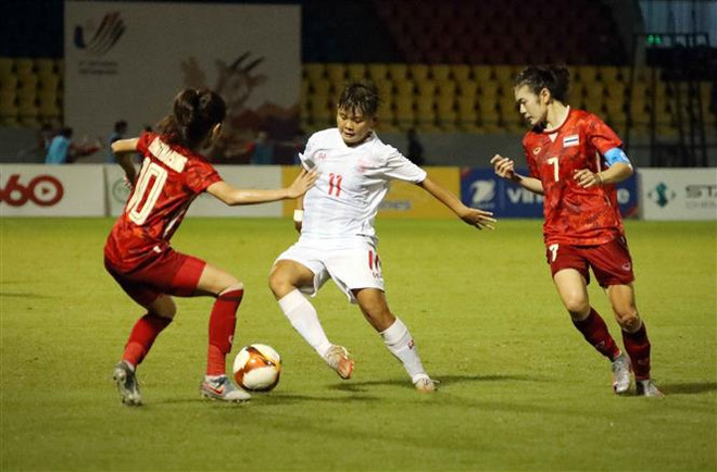 SEA Games 31: Bóng đá nữ Thái Lan hòa 1-1 trước đội tuyển Myanmar ảnh 1