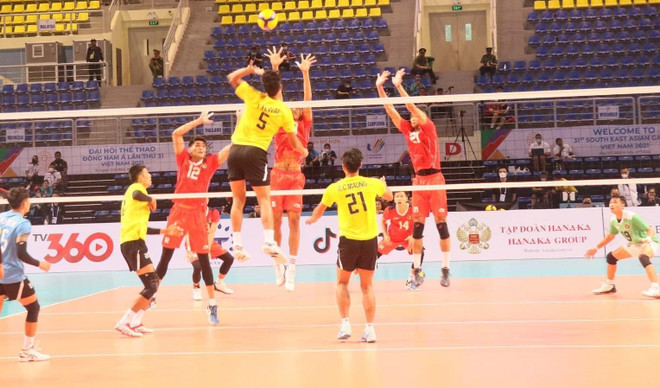 Bóng chuyền trong nhà nam Indonesia đánh bại Myanmar trận ra quân ảnh 1