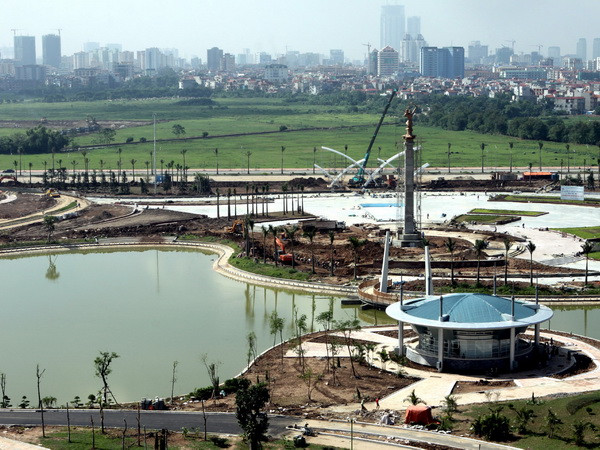 Hà Nội khởi công xây dựng công viên và hồ điều hòa tại Cầu Giấy ảnh 1