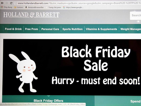 Các tập đoàn bán lẻ Anh ước tính thu bội tiền nhờ "Black Friday" ảnh 2