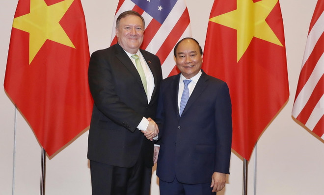 Thủ tướng Nguyễn Xuân Phúc tiếp Ngoại trưởng Hoa Kỳ Michael Pompeo ảnh 1