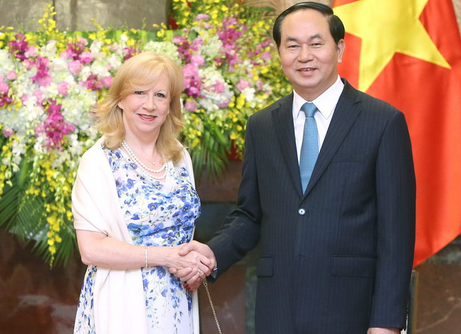 Chủ tịch nước Trần Đại Quang tiếp Phó Chủ tịch Hạ viện Anh ảnh 1