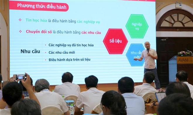 Ông Nguyễn Tử Quảng - Giám đốc Trung tâm An ninh mạng Bkis (Đại học Bách khoa Hà Nội), Giám đốc tập đoàn công nghệ BKAV chia sẻ về vai trò và kinh nghiệm triển khai chuyển đổi số, tại Hải Phòng ngày 24/6/2022. (Ảnh: Minh Thu/TTXVN) Bảo vệ dữ liệu cá nhân trên không gian mạng bằng cách nào? ảnh 3