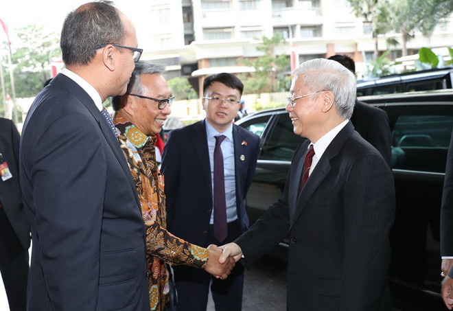 Tổng Bí thư tiếp đoàn đại biểu Hội Hữu nghị Indonesia-Việt Nam ảnh 1