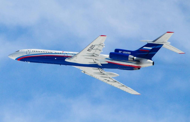 Máy bay Tu-154MLK-1 của Nga. (Nguồn: zerohedge) Nga bay giám sát không phận Mỹ và Ba Lan theo Hiệp ước Bầu trời Mở ảnh 1