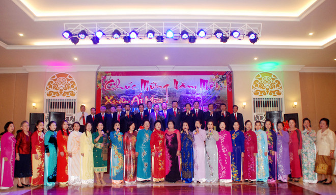 Gặp mặt đầu Xuân ấm áp tình người của Việt kiều Xiengkhuang ảnh 1