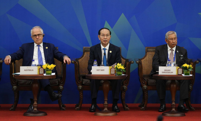 Hình ảnh phiên toàn thể đối thoại giữa lãnh đạo APEC với ABAC ảnh 3