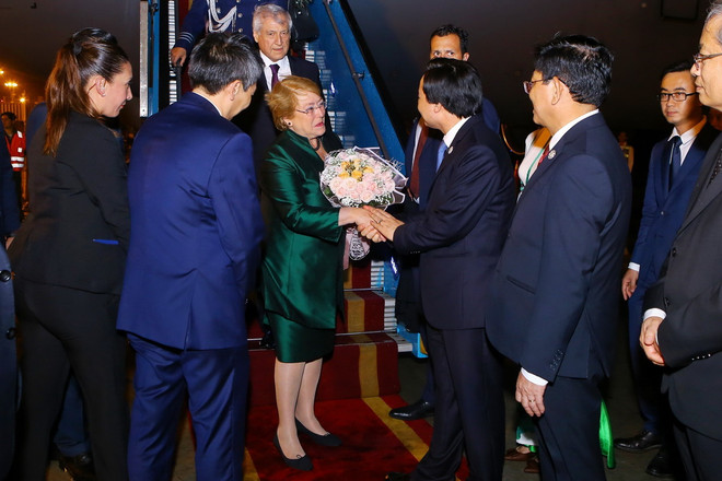 Hình ảnh Đoàn lãnh đạo Chile tới Đà Nẵng dự Tuần lễ Cấp cao APEC ảnh 2