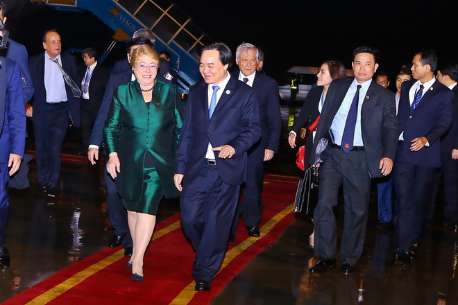 Hình ảnh Đoàn lãnh đạo Chile tới Đà Nẵng dự Tuần lễ Cấp cao APEC ảnh 4