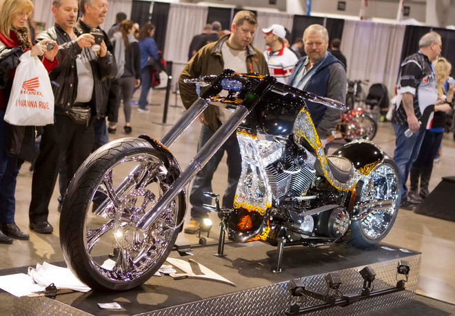[Photo] Chiêm ngưỡng "kiệt tác hai bánh" ở triển lãm môtô quốc tế ảnh 1