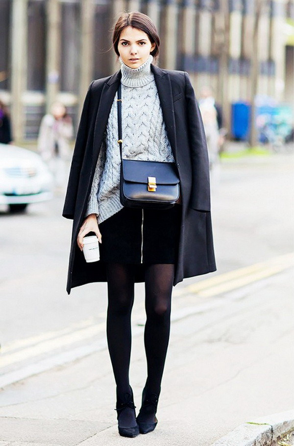 Phái đẹp "kéo dài chân" trong mùa lạnh cùng tất da chân màu đen ảnh 9