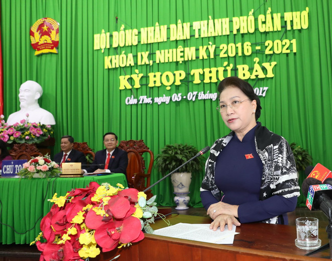 Chủ tịch Quốc hội dự kỳ họp thứ 7 Hội đồng Nhân dân thành phố Cần Thơ ảnh 1