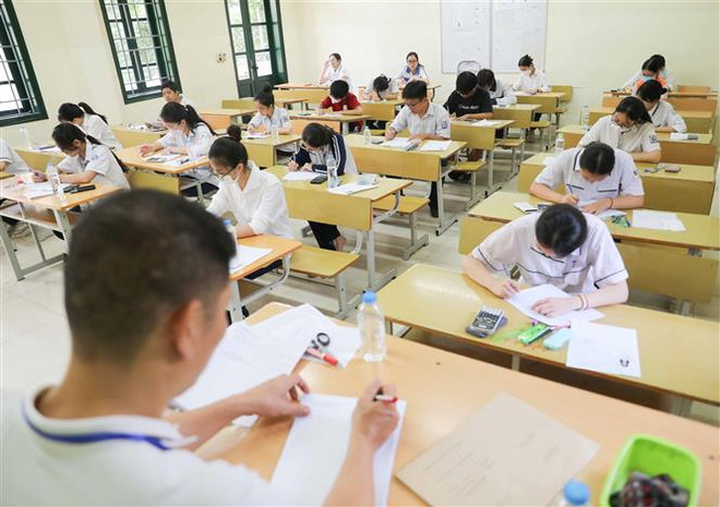 Ảnh minh họa. (Ảnh: Thanh Tùng/TTXVN) Tuyển sinh lớp 10 tại TP.HCM: Điểm thi không có nhiều biến động ảnh 1
