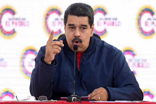 Tổng thống Venezuela Nicolás Maduro phát biểu tại một sự kiện ở Caracas ngày 29/5. (Nguồn: AFP/TTXVN) Tổng thống Venezuela Nicolás Maduro thay đổi lãnh đạo quân đội ảnh 1