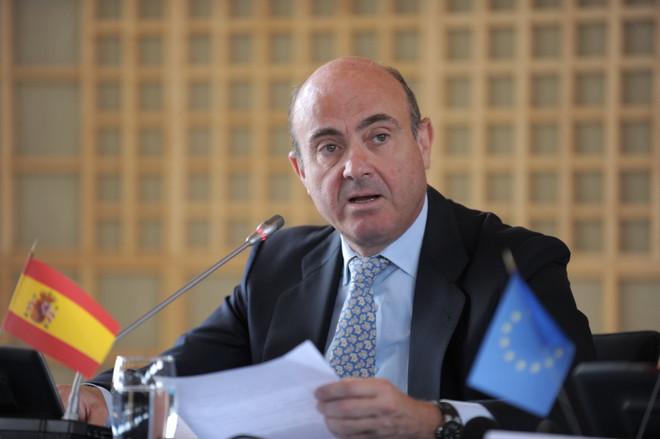 Bộ trưởng Tài chính Tây Ban Nha Luis de Guindos. (Nguồn: AFP/TTXVN) Tây Ban Nha muốn thu hồi khoản nợ 26 tỷ USD cho Hy Lạp vay ảnh 1