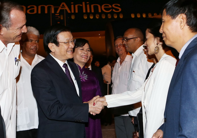 Chủ tịch nước đến La Habana, bắt đầu thăm chính thức Cuba ảnh 1