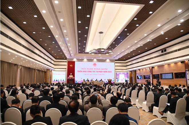 Hội nghị toàn quốc triển khai công tác tư pháp năm 2023 ảnh 2