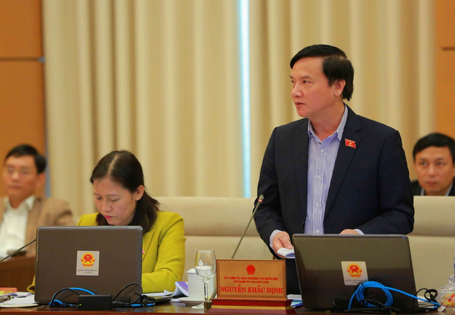 Chủ nhiệm Ủy ban Pháp luật của Quốc hội Nguyễn Khắc Định phát biểu. (Ảnh: Dương Giang/TTXVN) Xử lý tài sản, thu nhập bất minh cần thận trọng, có bước đi phù hợp ảnh 2