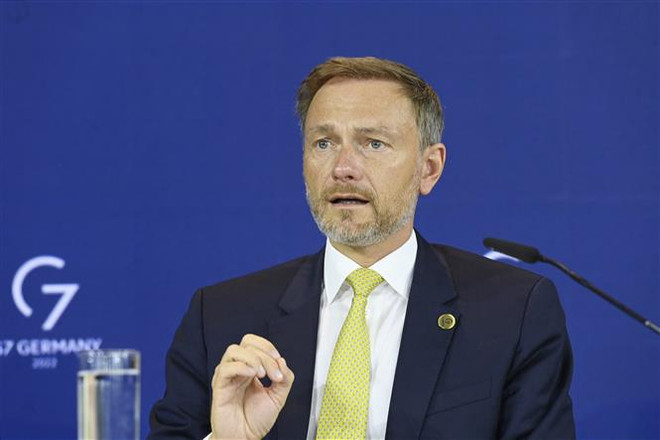 Bộ trưởng Tài chính Đức Christian Lindner. (Ảnh: AFP/TTXVN) Bộ trưởng Đức hy vọng Mỹ ra quyết định "chín chắn" về trần nợ công ảnh 1