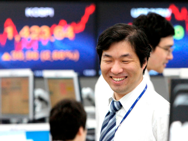 Màu xanh ngự trị phần lớn các thị trường chứng khoán châu Á ảnh 1