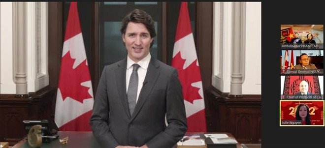Thủ tướng Trudeau chúc Tết cộng đồng người Việt tại Canada ảnh 1