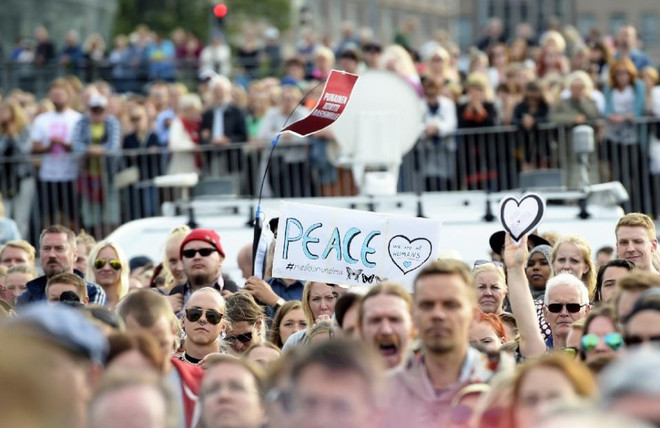 Người biểu tình ở thủ đô Helsinki của Phần Lan. (Nguồn: AFP) Phần Lan: Hàng nghìn người biểu tình phản đối chính sách khắc khổ ảnh 1