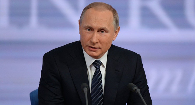 Tổng thống Nga Vladimir Putin tổ chức họp báo thường niên 2015 ảnh 1