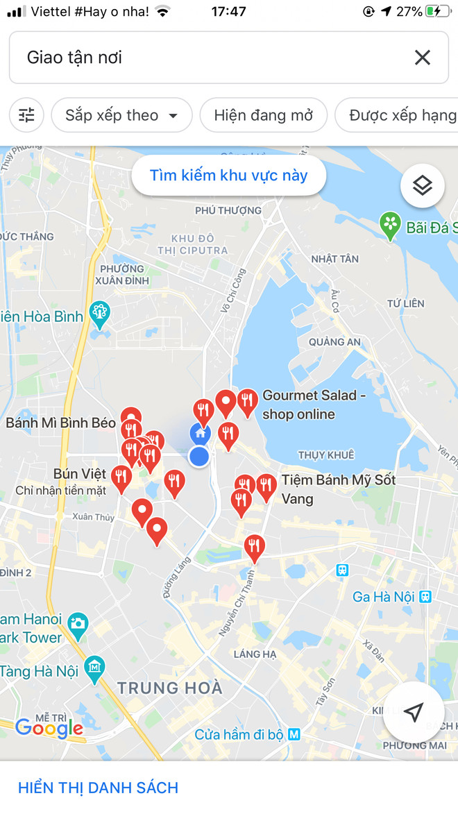 Google Maps làm nổi bật các nhà hàng cung cấp dịch vụ giao hàng ảnh 2
