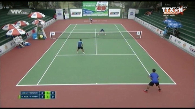 [Video] Hoàng Nam, Hoàng Thiên vững bước vào bán kết F7 Futures ảnh 1