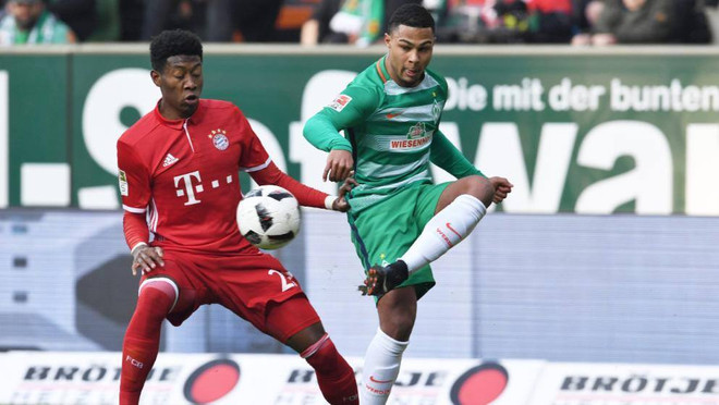 Serge Gnabry sẽ cùng David Alaba phụ trách cánh trái của Bayern trong tương lai. (Nguồn: Witters) Bayern Munich có được tài năng trẻ Serge Gnabry của đội tuyển Đức ảnh 2