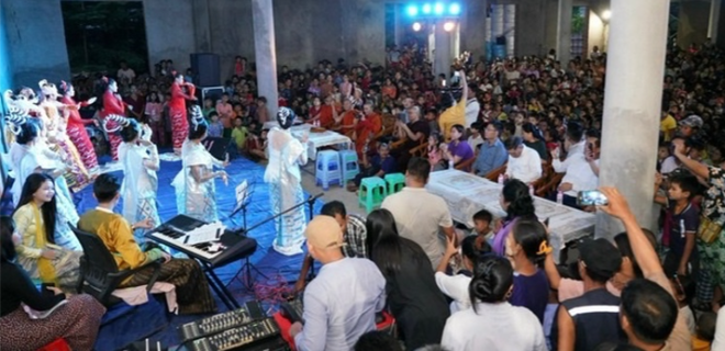Ngôi chùa Việt ở Myanmar tổ chức đêm hội Trung Thu cho trẻ em ảnh 1