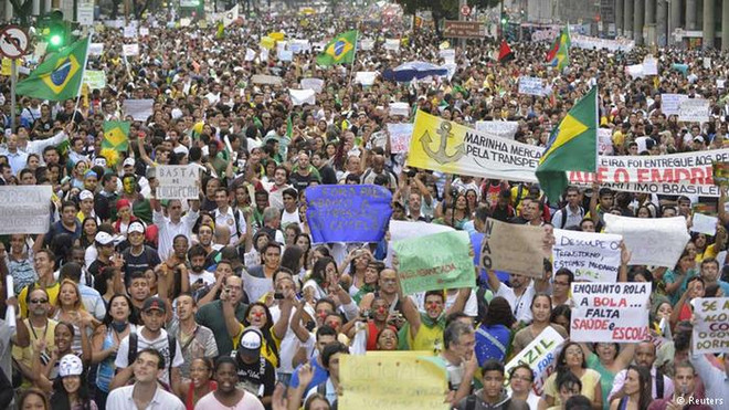 Có thể xảy ra biểu tình ở Brazil trong ngày khai mạc Olympic ảnh 1