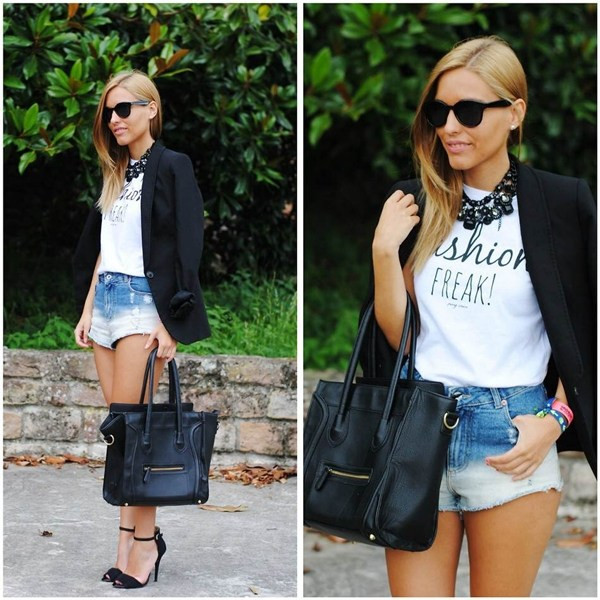 Áo khoác nhẹ kết hợp với quần shorts trong ngày giao mùa ảnh 4