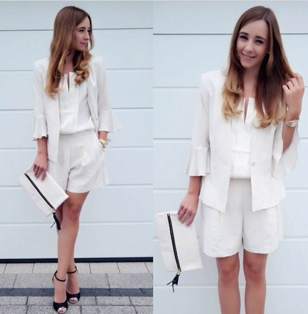 Áo khoác nhẹ kết hợp với quần shorts trong ngày giao mùa ảnh 2