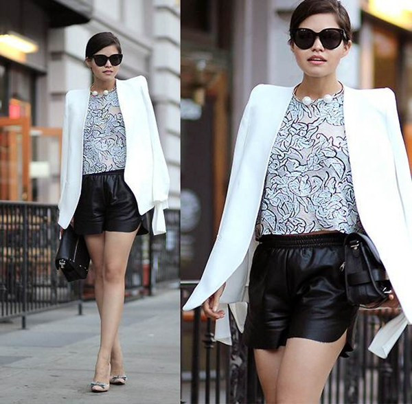 Áo khoác nhẹ kết hợp với quần shorts trong ngày giao mùa ảnh 3