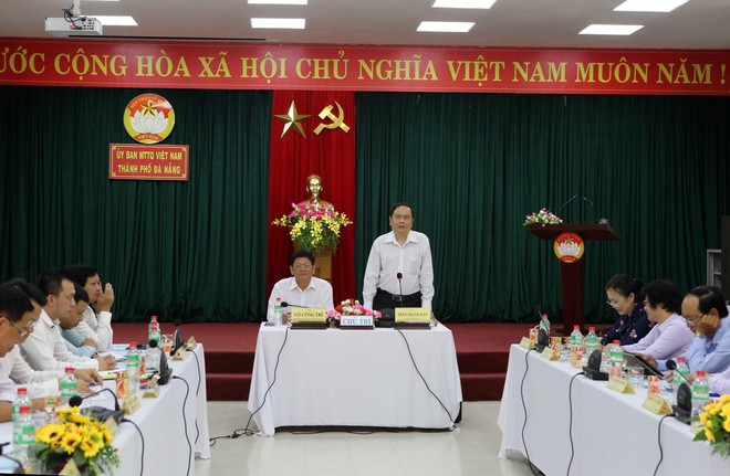 Chủ tịch Mặt trận Tổ quốc Việt Nam Trần Thanh Mẫn làm việc tại Đà Nẵng ảnh 1
